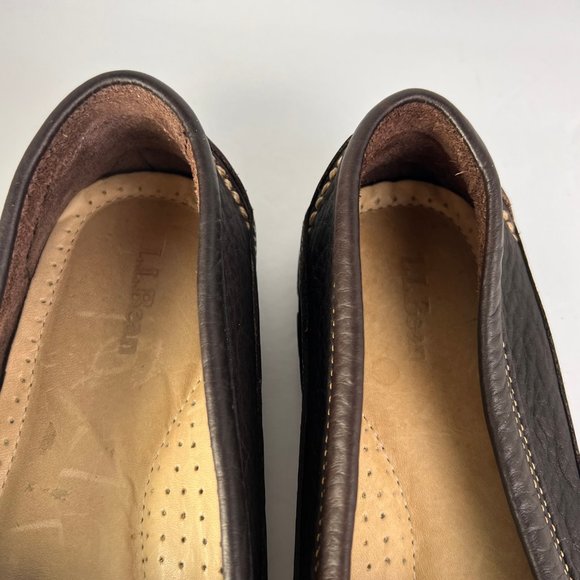 L.L. Bean Pebbled Leather Driving Moccasin - Picture 6 of 12